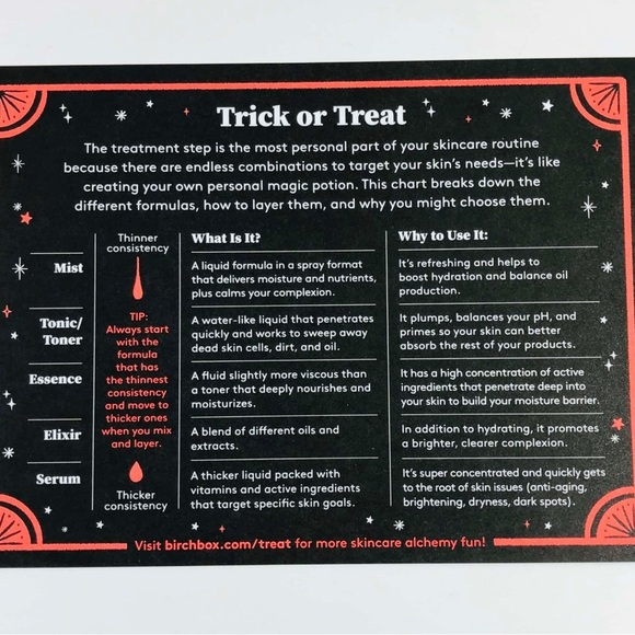BIRCHBOX TRICK OR TREAT BEAUTY BOX $80 VALUE (NEW WITH TAGS) - Picture 3 of 10